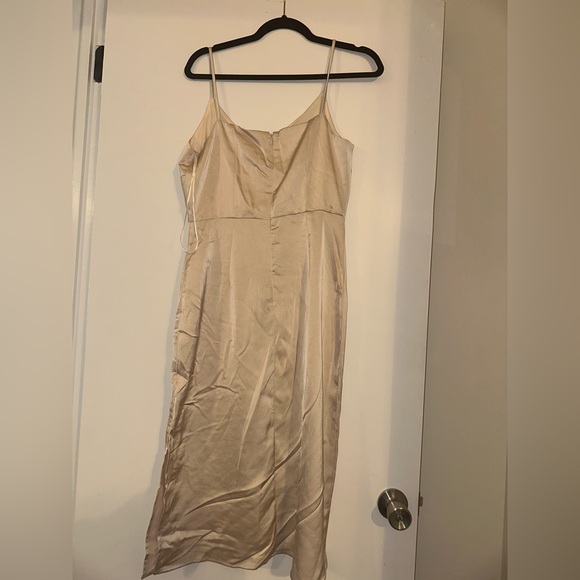 Sam Edelman Cream Satin Midi Dress - Picture 5 of 5